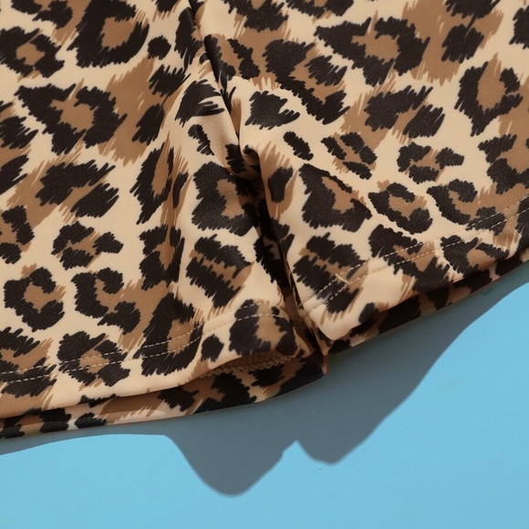 Boys Leopard Swimsuit Trunks - Picture 2 of 7